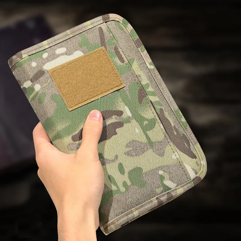 Outdoor Tactical Army Military Memo Carry-on Notepad Loose-leaf Removable A6 Notebook Cover Case Camping Accessories