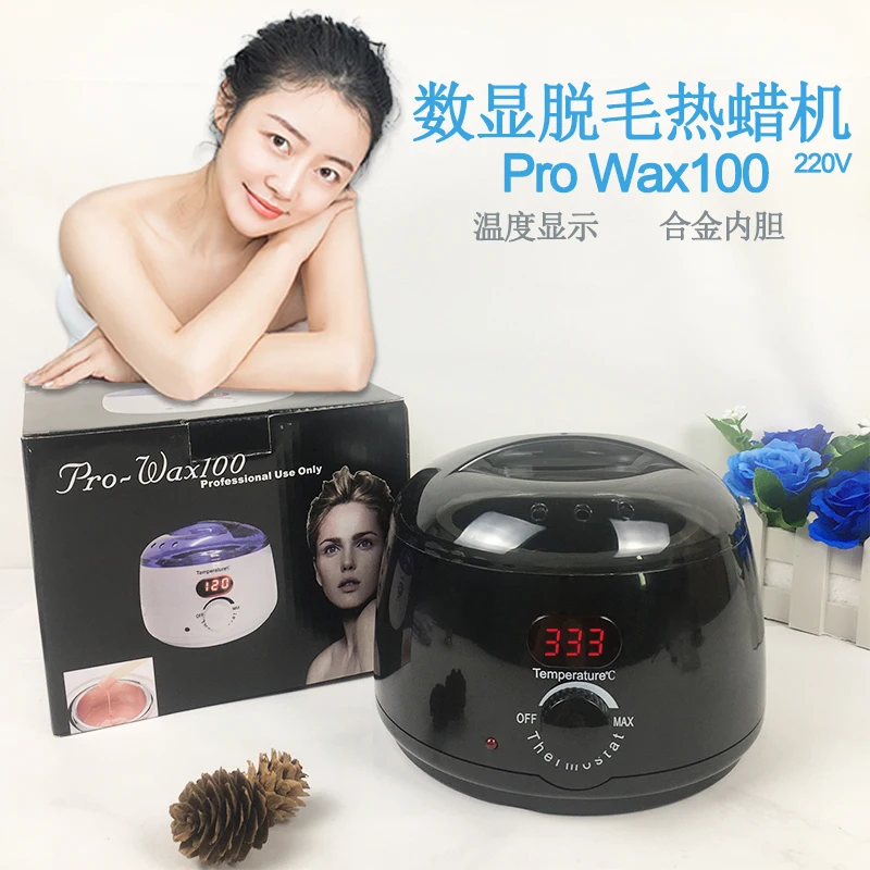 110V/220V Professional Electric Wax Heater with Digital Display Temperature Control for Hair Removal, Depilatory and Waxing