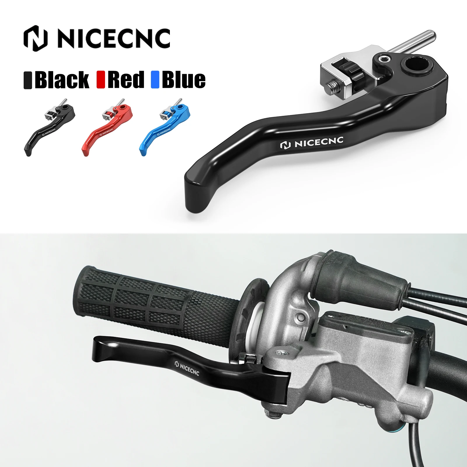 

NICECNC Shorty Brake Lever For GasGas EC 300 EC250 EC350F MC250 MC125 EX300 2024-2025 For Husqvarna TE300 FE 350 450 2022-2024