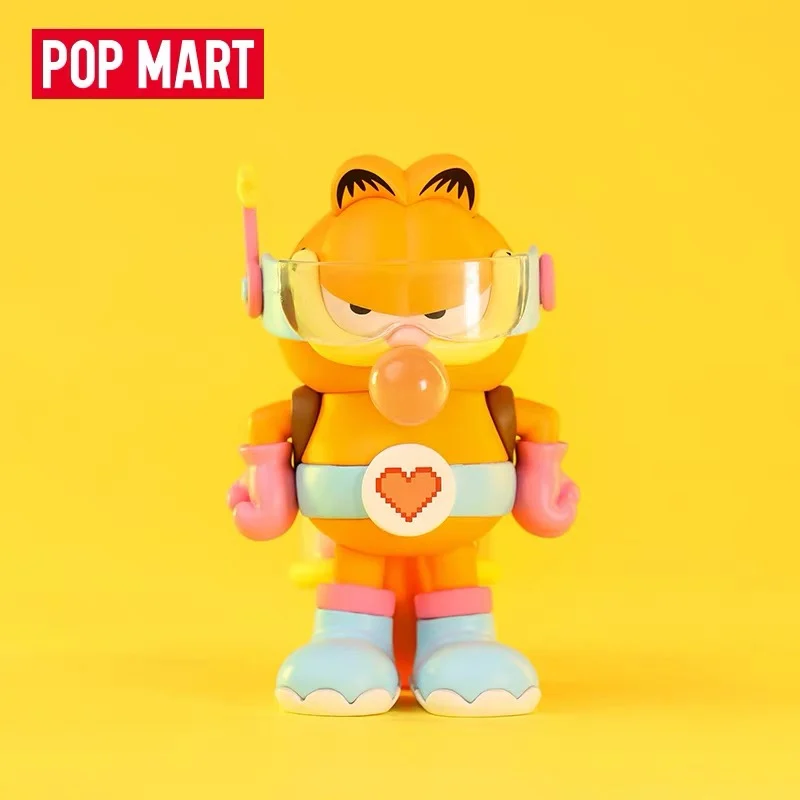 POP MART Garfield Cat Daydream Anime figurka odgadnąć figurki ozdoba torby dekoracja domu lalki Model prezent dla dziewczynek