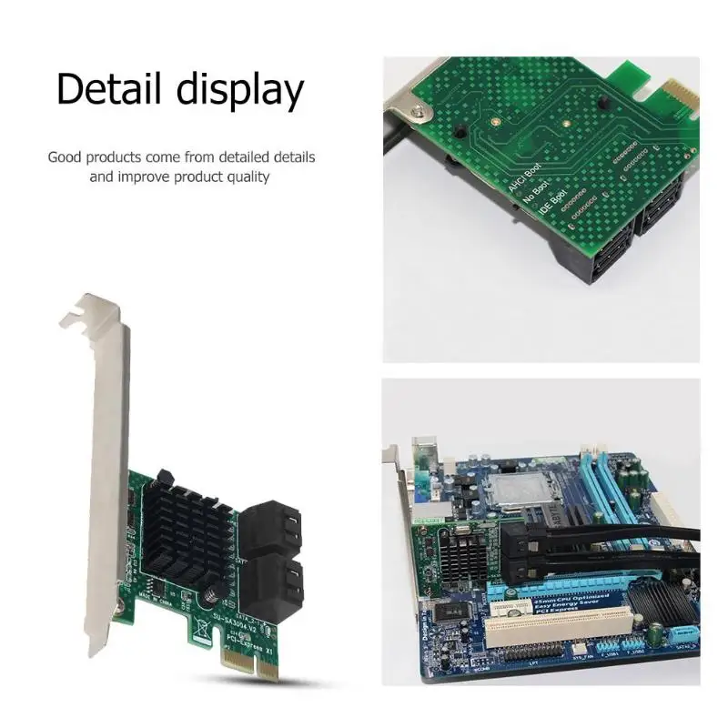 4 port SATA 3.0 to PCIe expansion Card PCI express PCI-E SATA Adapter PCI-e SATA 3 Converter for hdd SSD IPFS Mining Controller