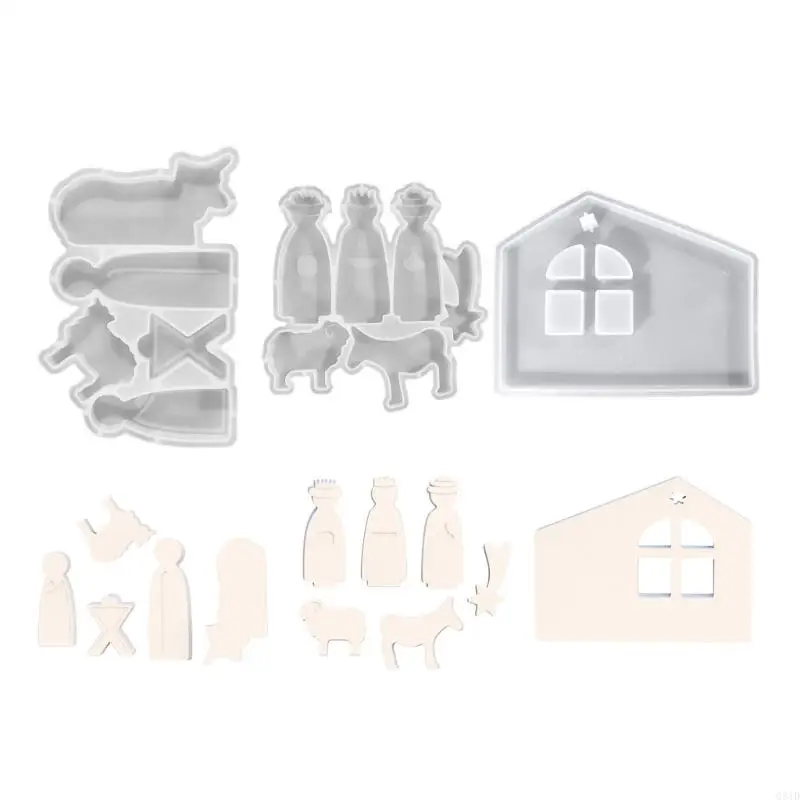 

Sturdy Silicone Mould Set for Craft Supplies Prayer and Soap Making Mould Flexible and Easy to Clean Designs