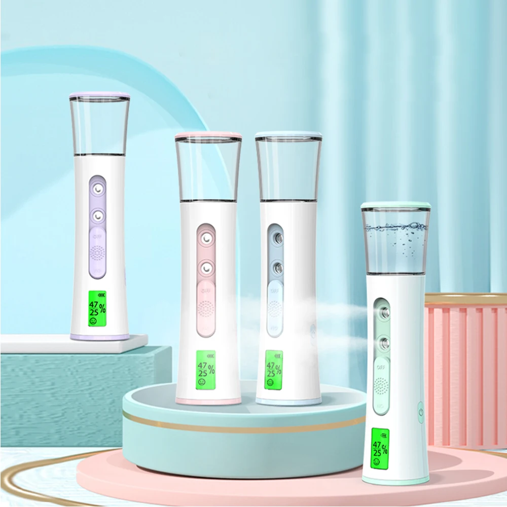 Tragbarer Gesichts dampfer Nano Mist Sprayer Verne bler Haut feuchtigkeit spendend handlich Luftbe feuchter Haut tester Gesichts sprüh maschine