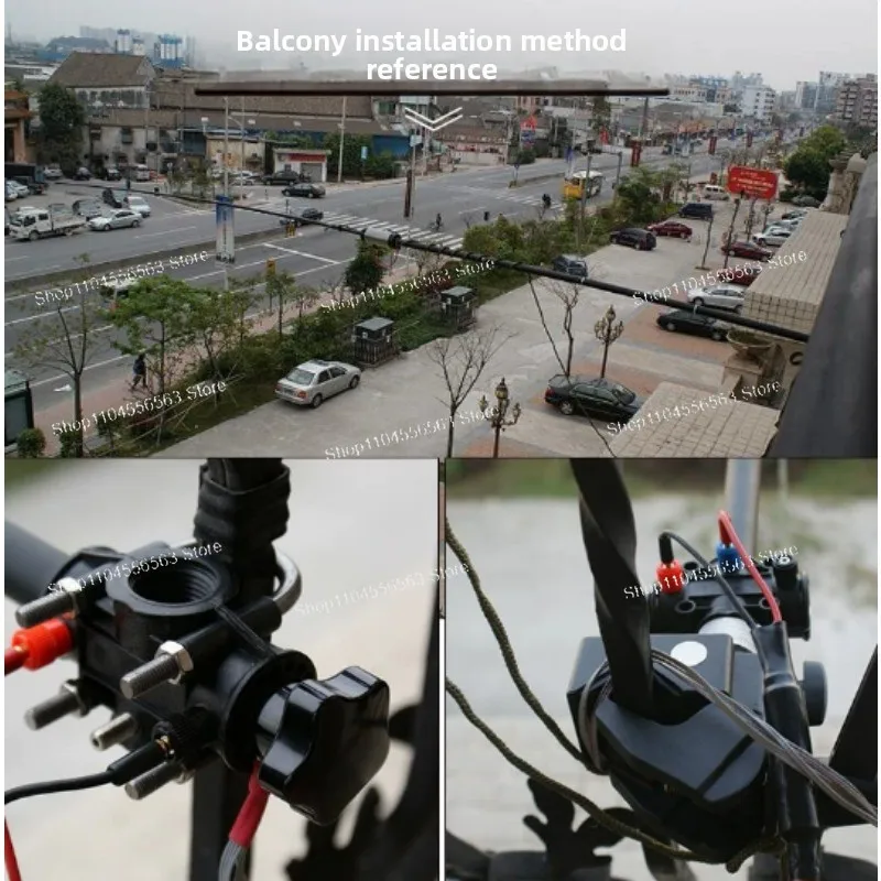 JPC-7 Multi Band Portable Shortwave Antenna, Outdoor HF Field Communication Antenna for Radio Portable Field Station Use