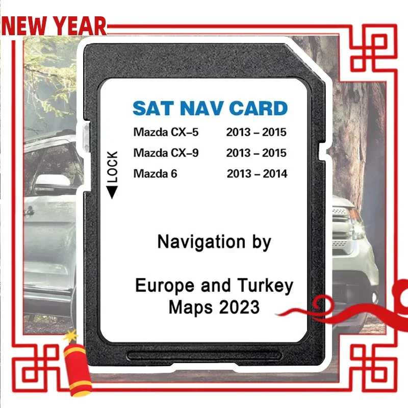 

NB1 Navigation SD Card 8GB Sat Nav for Mazda 6 CX5 CX9 2024 EU Turkey UK GPS Map Version Card Navi Software Update Memory card