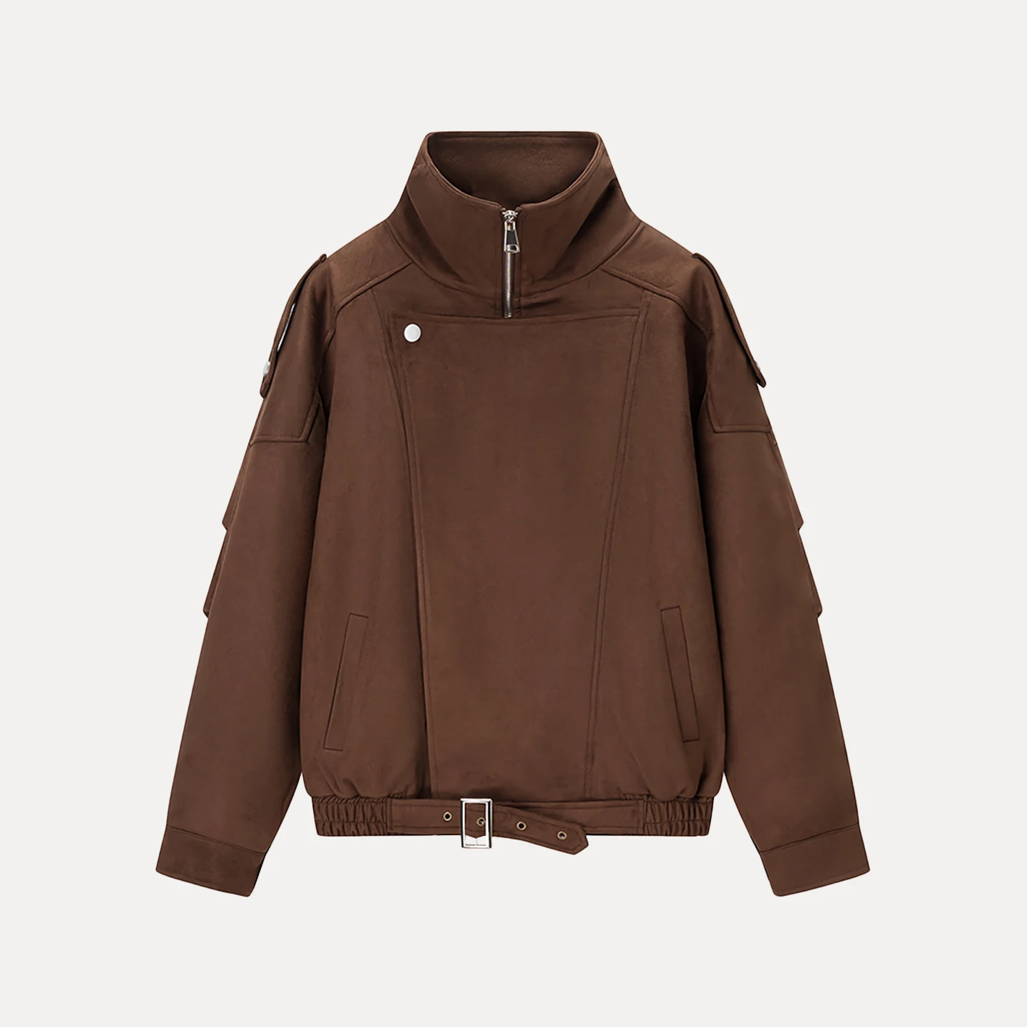 جاكيت نسائي قصير سميك بتصميم جديد لخريف 2025، ملابس الشارع على طراز الدراجات النارية، مع إمكانية التخصيص الشخصي، معطف Z ...