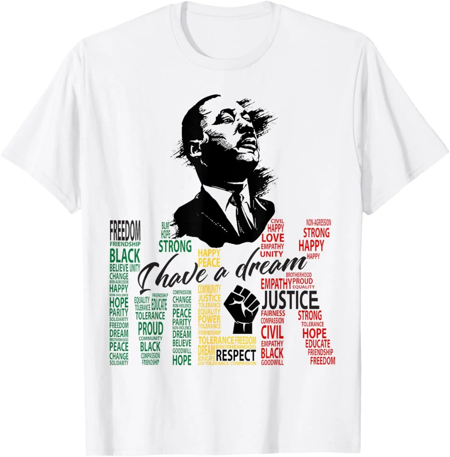 Martin Luther King Jr Mes de la Historia Negra MLK Tengo un sueño Camiseta Sudadera con capucha