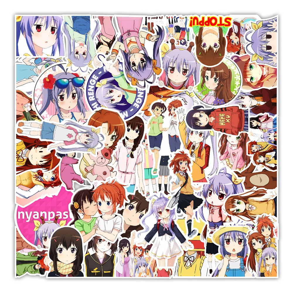 10/30/50pcs Anime Non Non Biyori Stickers Cute Miyauchi Renge Cartoon Sticker Skateboard Phone Case Notebook Decals for Kids Toy