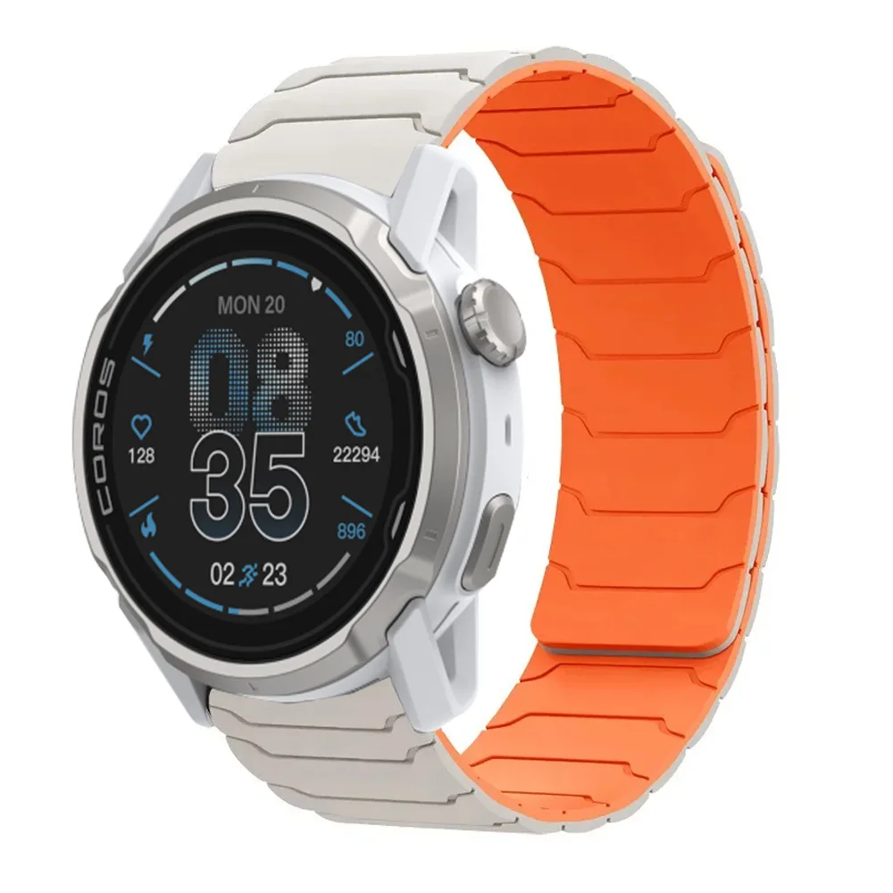 20mm 22mm Magnetic Silicone Strap for COROS PACE Pro/3/2 APEX 4 42mm Comfortable Bracelet Wristband Suunto Vertical 2/Run/Race 2