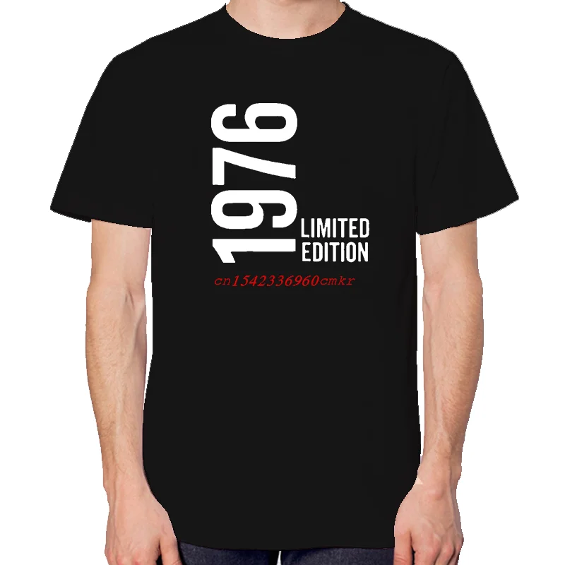 Born In 1976 Birthday Gifts T Shirts Tees Tops Summer Cotton New Shirts And T-Shirts Unisex Streetwear Short Sleeve T-Shirts