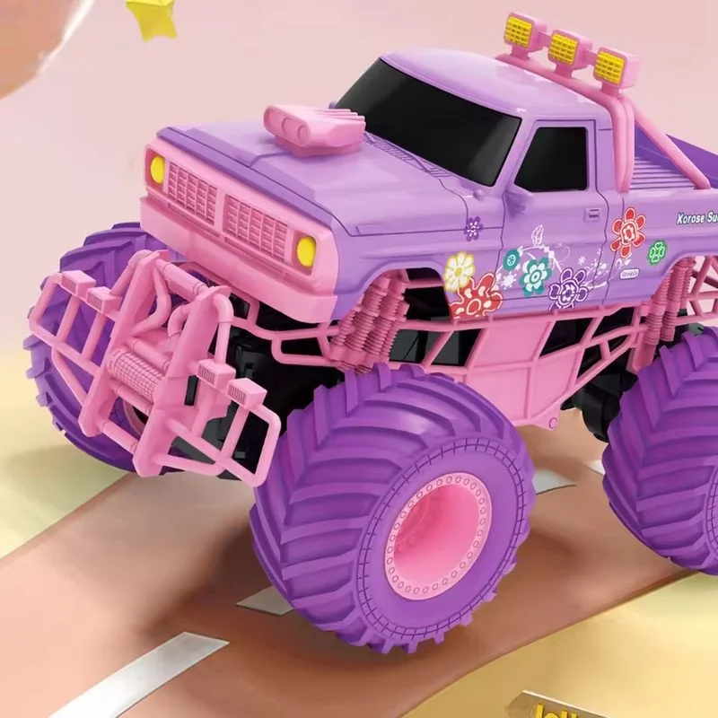 حار بيع المتضخم تسلق على الطرق الوعرة التحكم عن بعد سيارة بابي دمية الوردي هامر لاقط التحكم عن بعد سيارة لعبة مصباح ليد هدية