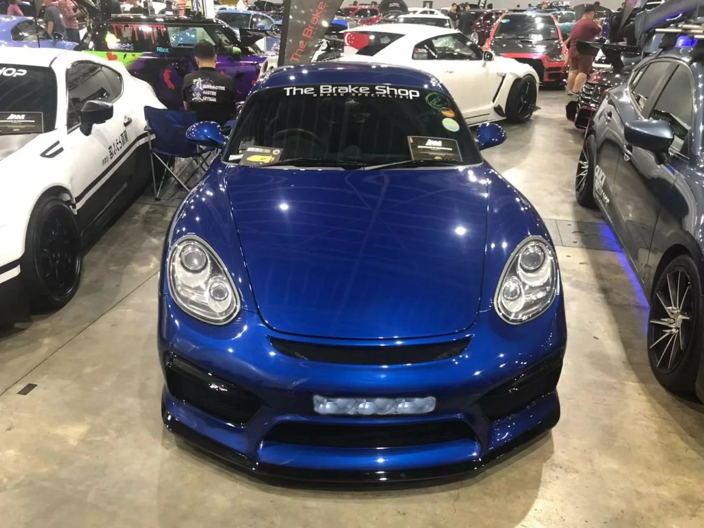 

For Porsche Cayman 987.2 Carbon Fiber Modification GT4 Front Bar Front Shovel Large Surround Head Mercury Handle