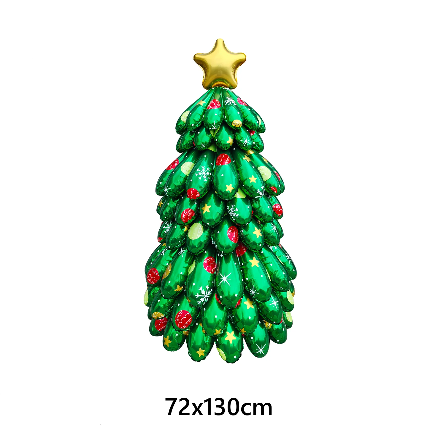 3D DIY Christmas Tree Aluminum Foil Balloon Splicing Christmas Tree Balloon Christmas Decoration Christmas 2024 Supplies