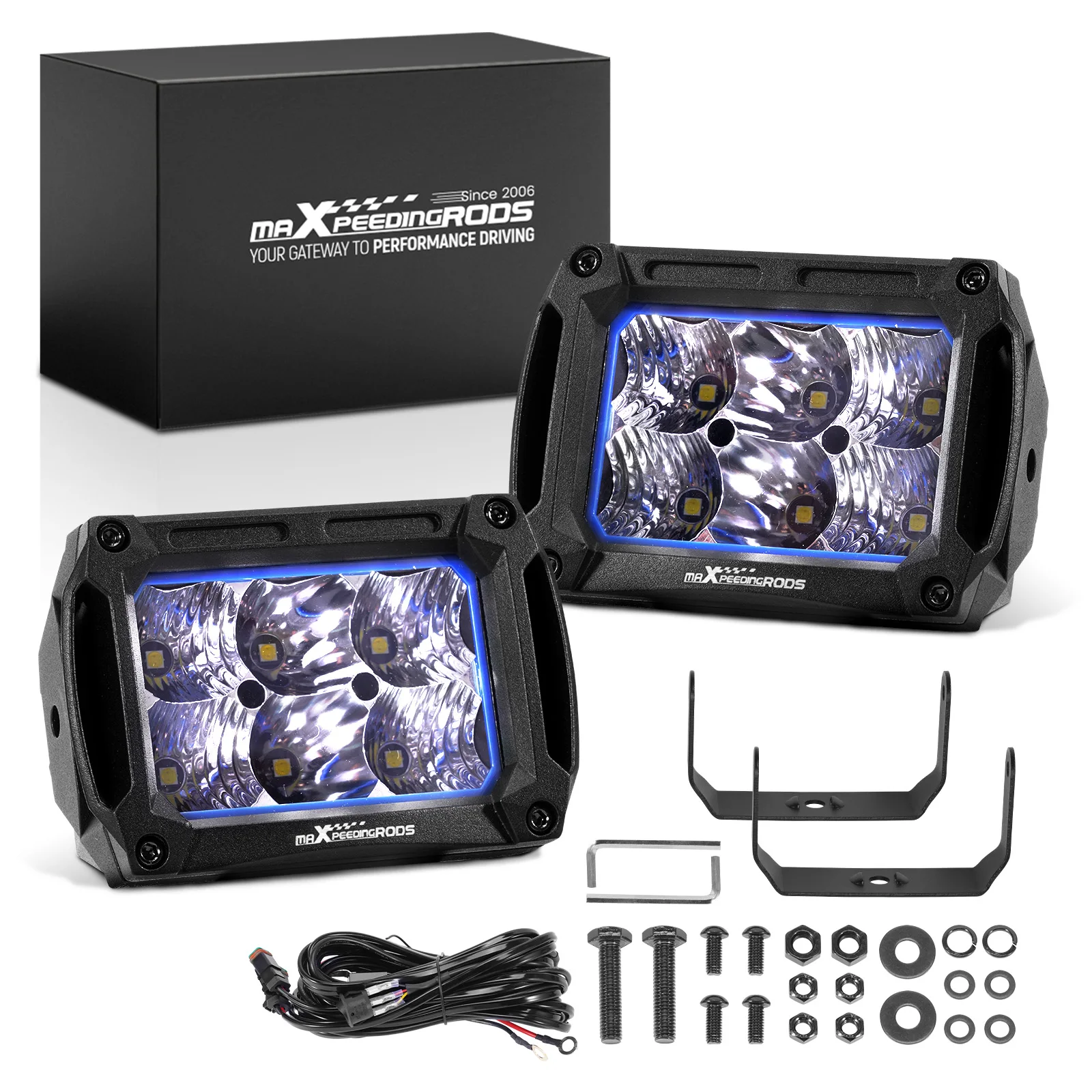 9-30V Car LED Work Light Bar Driving Light for Offroad Truck SUV 4x4 ATV
