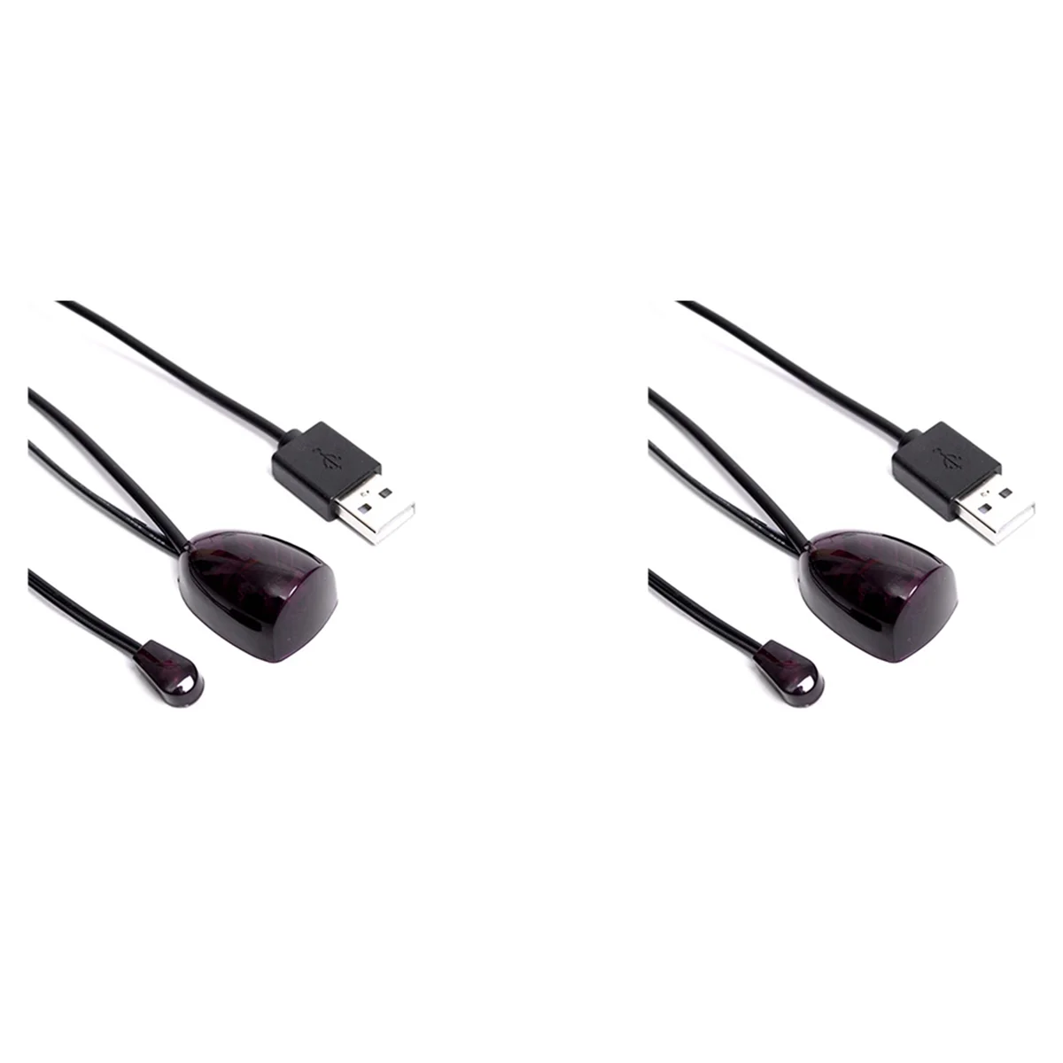 Extensor infravermelho do receptor do IR, controle remoto, adaptador USB, transmissor do IR, 2X