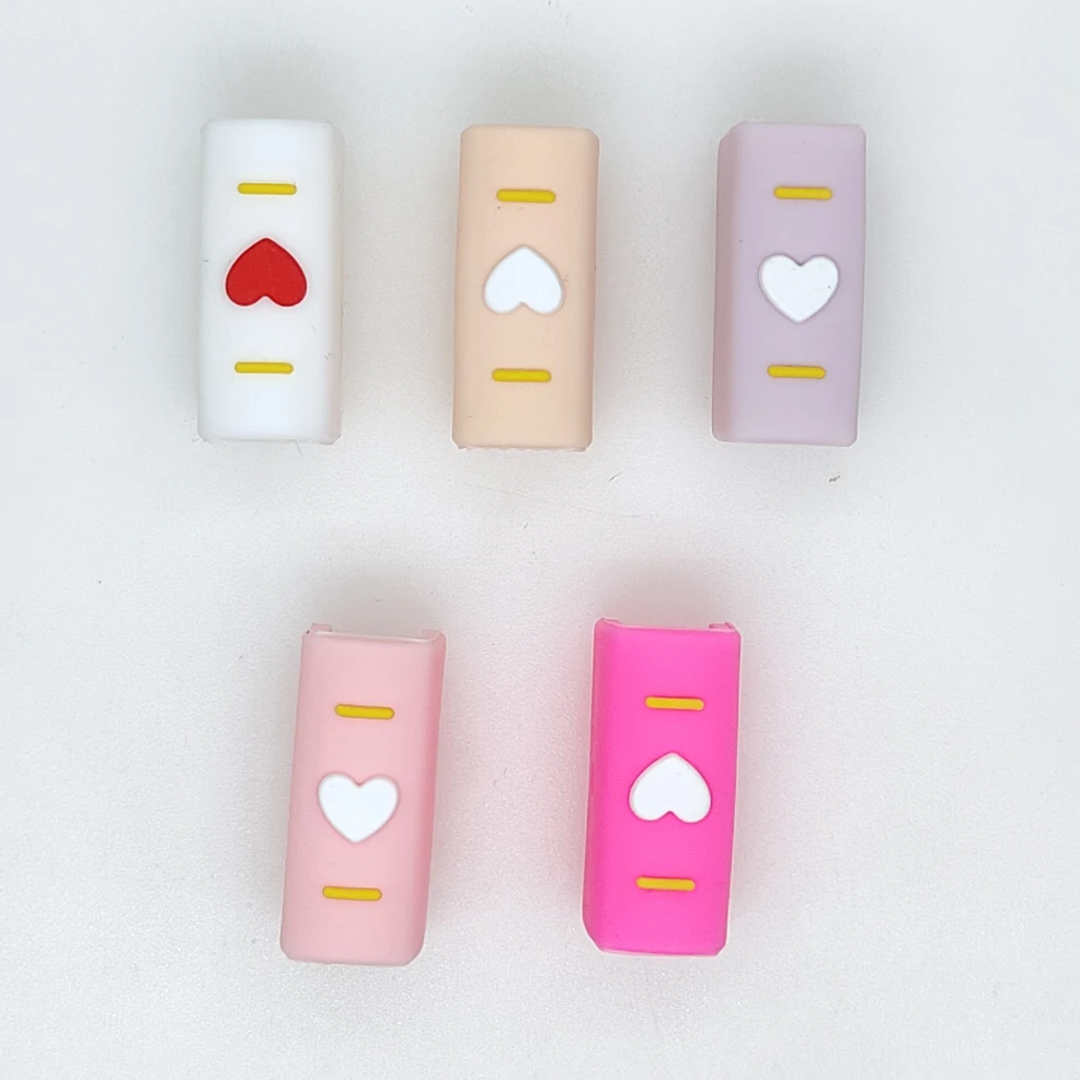 10 قطعة ثلاثية الأبعاد شكل الكتاب البؤري سيليكون الخرز المفاتيح حلية DIY بها بنفسك قلم قابل للخرز صنع المجوهرات