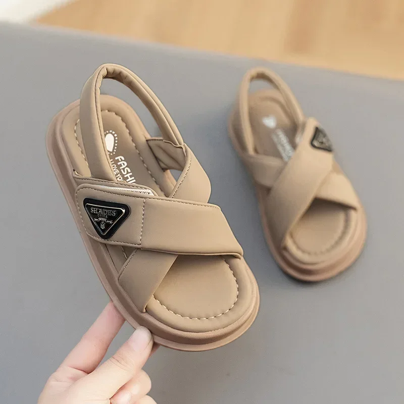 Children Shoe Summer Beach Sandals 2024 Korean Edition Girls Roman Sandal Kid Sandles Breathable Kid Shoe for Girl Zapatos Niña