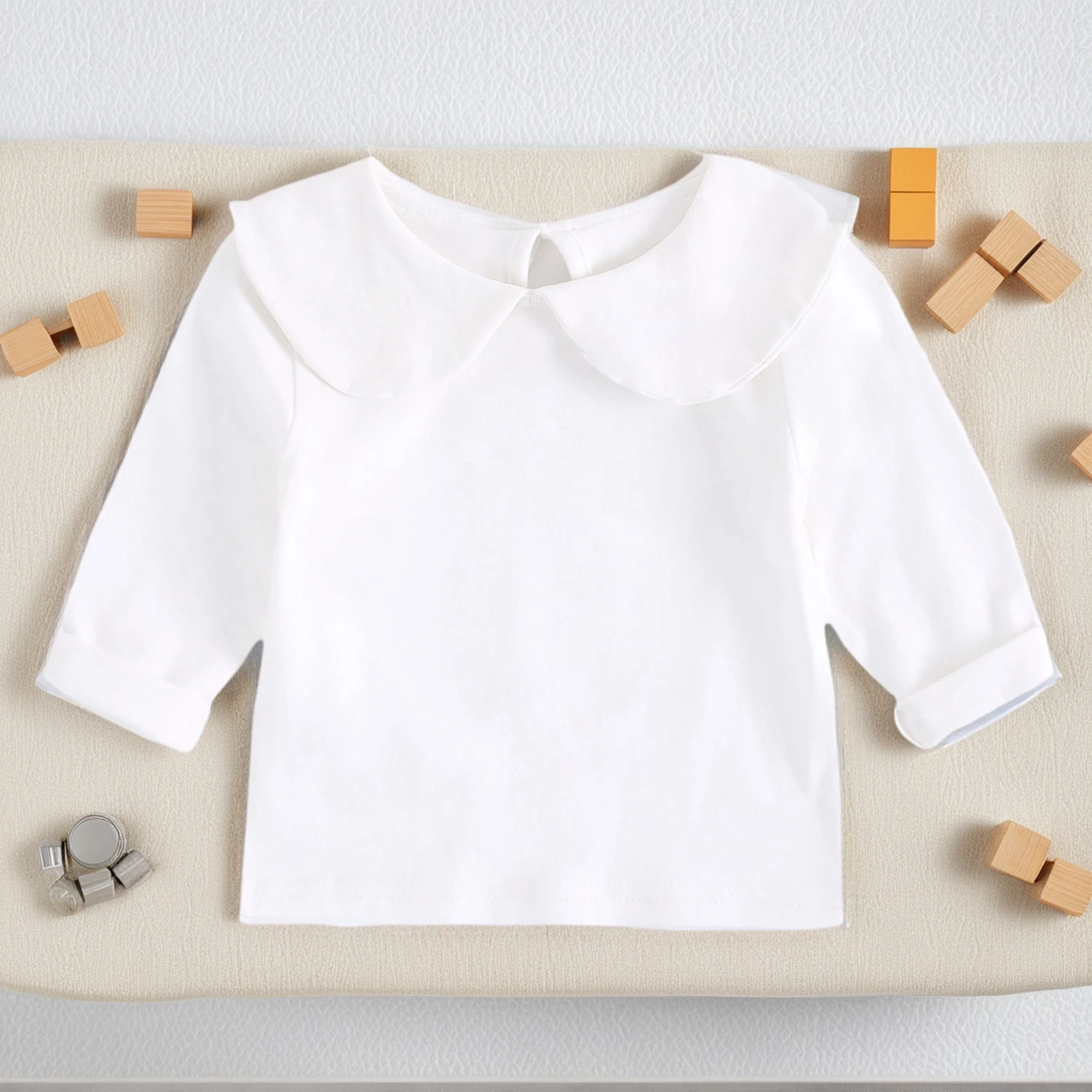 Cotton Baby Girls Shirt Long Sleeve Infant Tops Casual Autumn Clothing