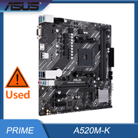 Asus prime A520M-K, AMD A520, AM4, Micro ATX, 2 DDR4, VGA, HDMI, M.2 Motherboard