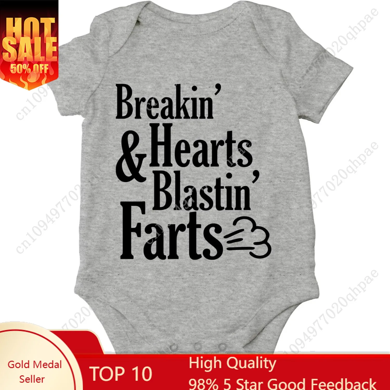 

Детское боди AW Fashions Breakin' Hearts & Blastin' Farts, забавная милая одежда для младенцев, одежда для малышей