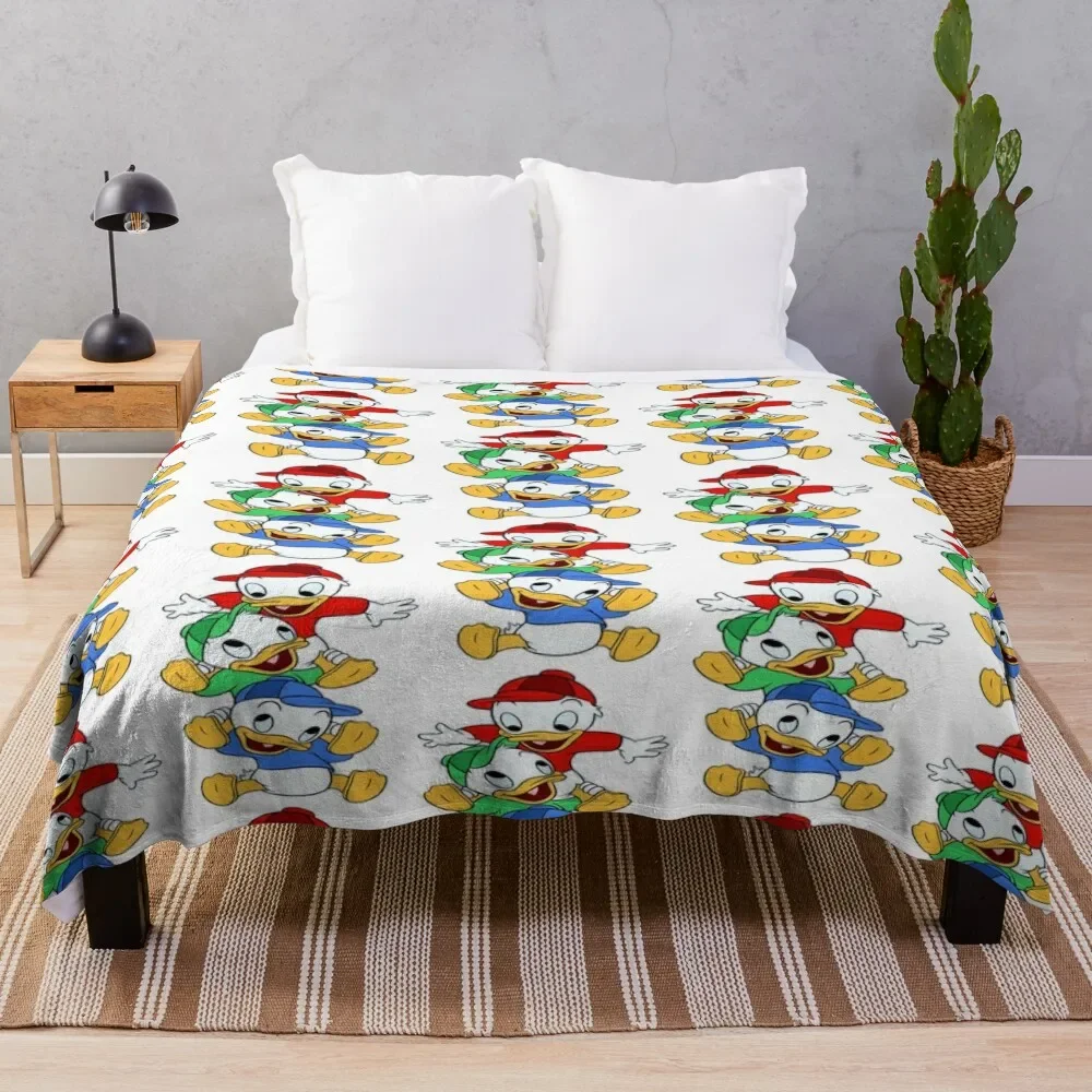 

Huey Dewey and Louie Throw Blanket Decorative Beds Winter beds Camping Luxury Designer Blankets