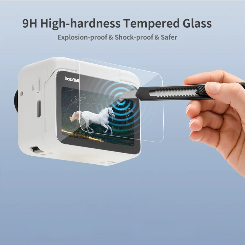 Tempered Glass Film for Insta360 Go 3/Go3S Glass  Hardness Screen Cover Tempered Film Lens Protector Action Cameras Accessories