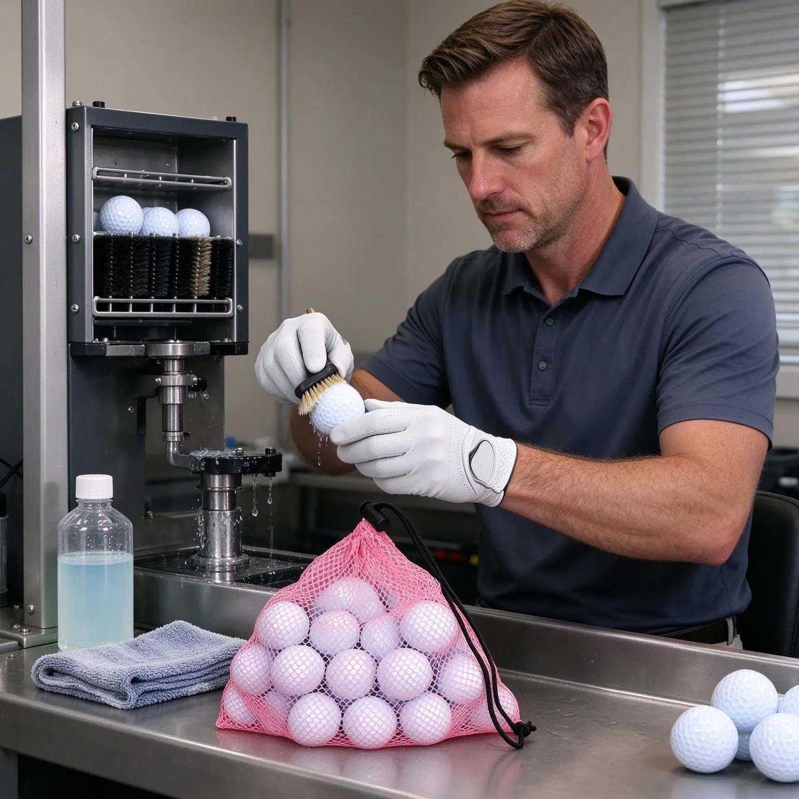Golf Balls Bag Lightweight Mesh Training Practice Drawstring Carrier Mesh Bag For Golf Balls For Fathers Husbands Grandfathers