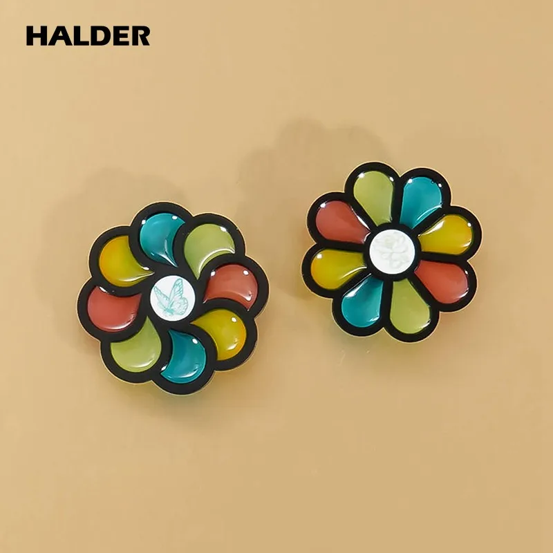 هالدر الكانتونية المنشورية ويندوز زهرة الثقافة تذكارية المعادن المينا بروش التلبيب دبوس ظهره زي حقيبة قماش قنب شارة هدية #4