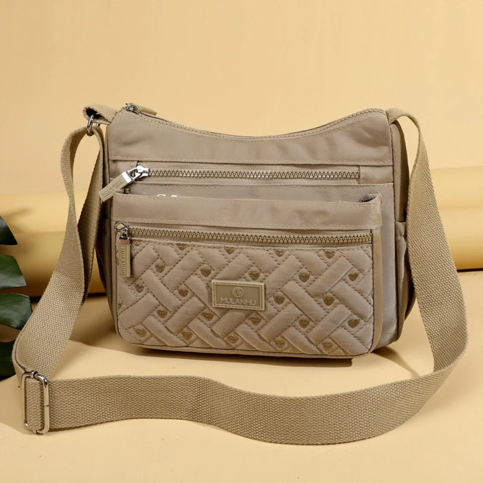 

Women's Shoulder Crossbody Bag Waterproof Solid Color Black Pink Casual Handbag Messenger Bag