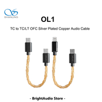 SHANLING ONIX OL1 TC to TC/LT OFC Silver Plated Copper Audio Cable for ALPHA Xi1 UA4