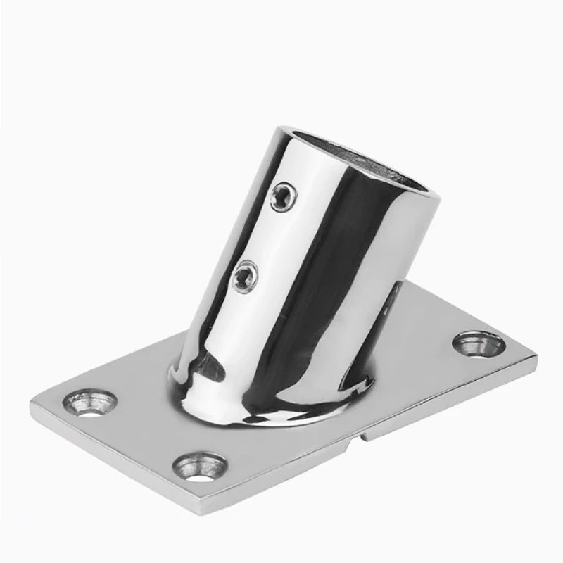 22/25/30/32mm Rectangular Boat Hand Rail Fitting 30/45/60/90 Degree 316 Stainless Steel Boat Deck Handrail with Screws
