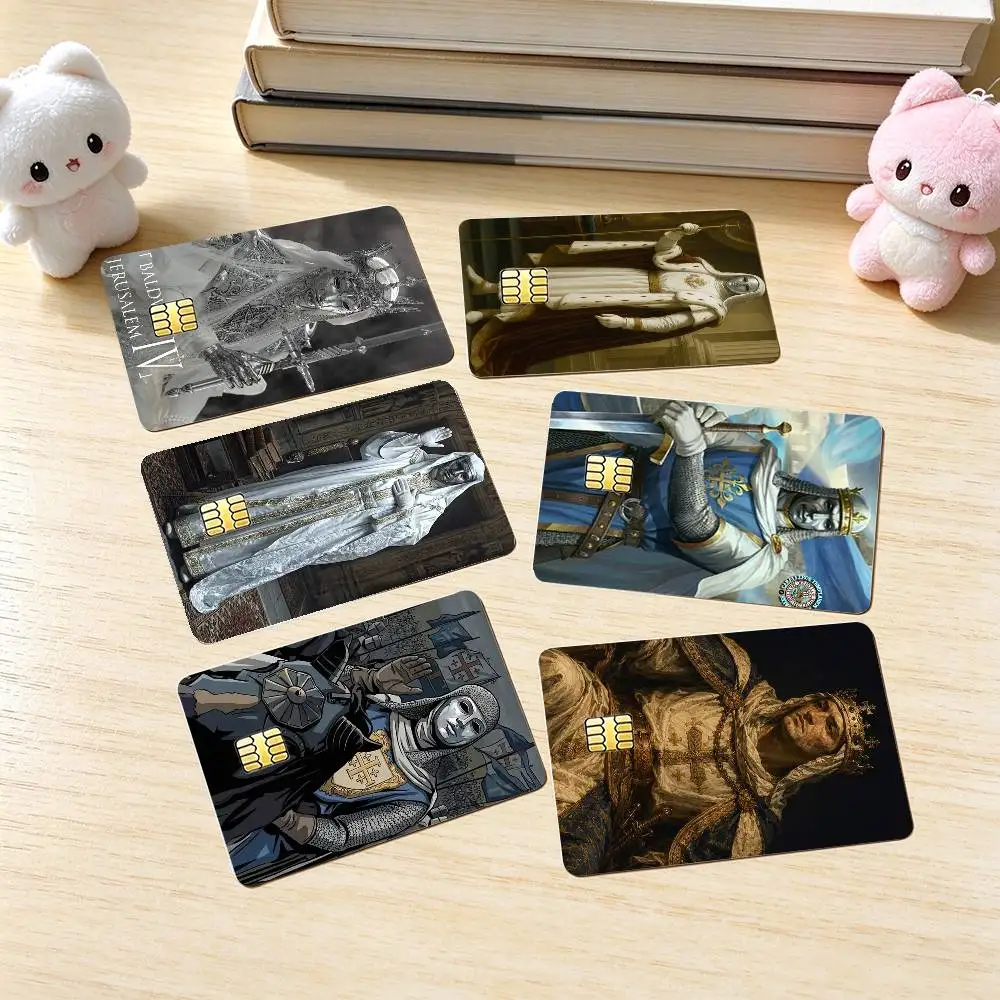 Baldwin IV Former King of J-Jerusalem  Credit Card HD Stickers Small Chip Waterproof Sticker Game Card Decal Gift