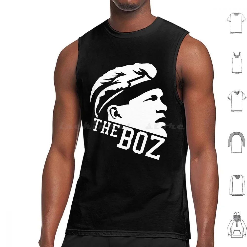 سترة علوية بدون أكمام من Brian Bosworth The Boz بدون أكمام Angus Young About Eddie Angus Young About Malcolm Angus Young About Axl Rose #1