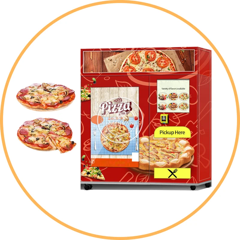 Outdoor Business Self-service Pizza Vending Machines Cooking Hot Food Fully Automatic Pizza Vending Machines