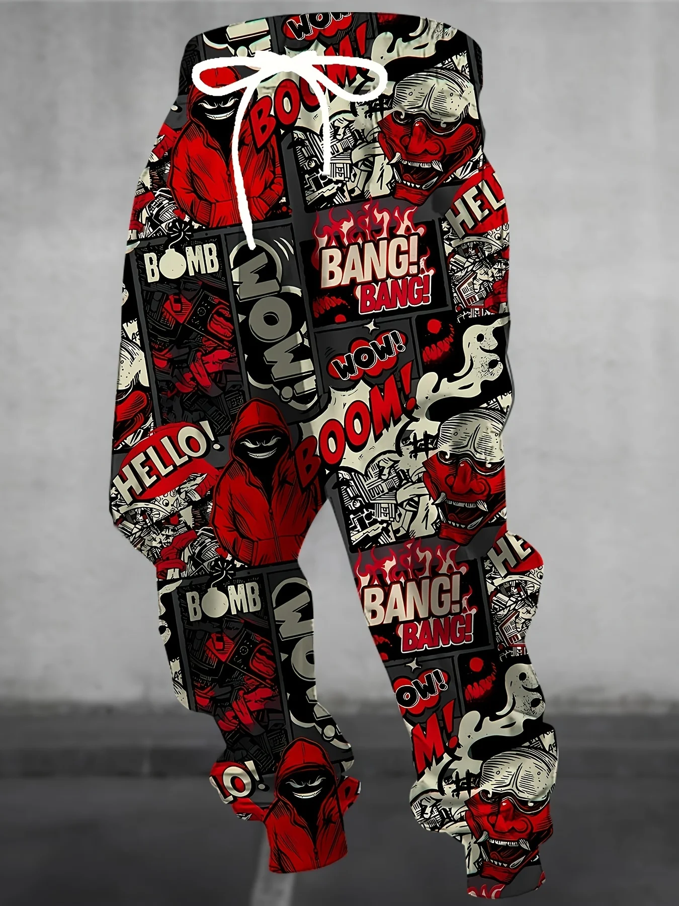Pantaloni versatili da esterno morbidi e comodi con stampa graffiti personalizzati da uomo autunno e inverno di vendita calda