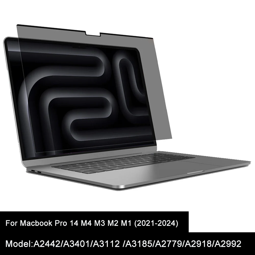 

Anti-Peering Screen Filter Anti-Spy Privacy Protector For Macbook Monitor Privacy Guard For Macbook Pro 14 M5 2025 Air 13.6 M4