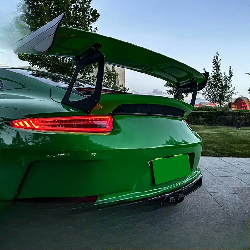 For Porsche, Carbon Fiber Tail Cover Spoiler, Fixed Wing Surround