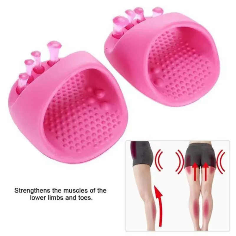 1Pair Foot Arch Trainer Anti-Slip Massager Toe Muscle Relaxing Thumb Valgus Corrector Suitable for O-shaped Leg & Fitness Person