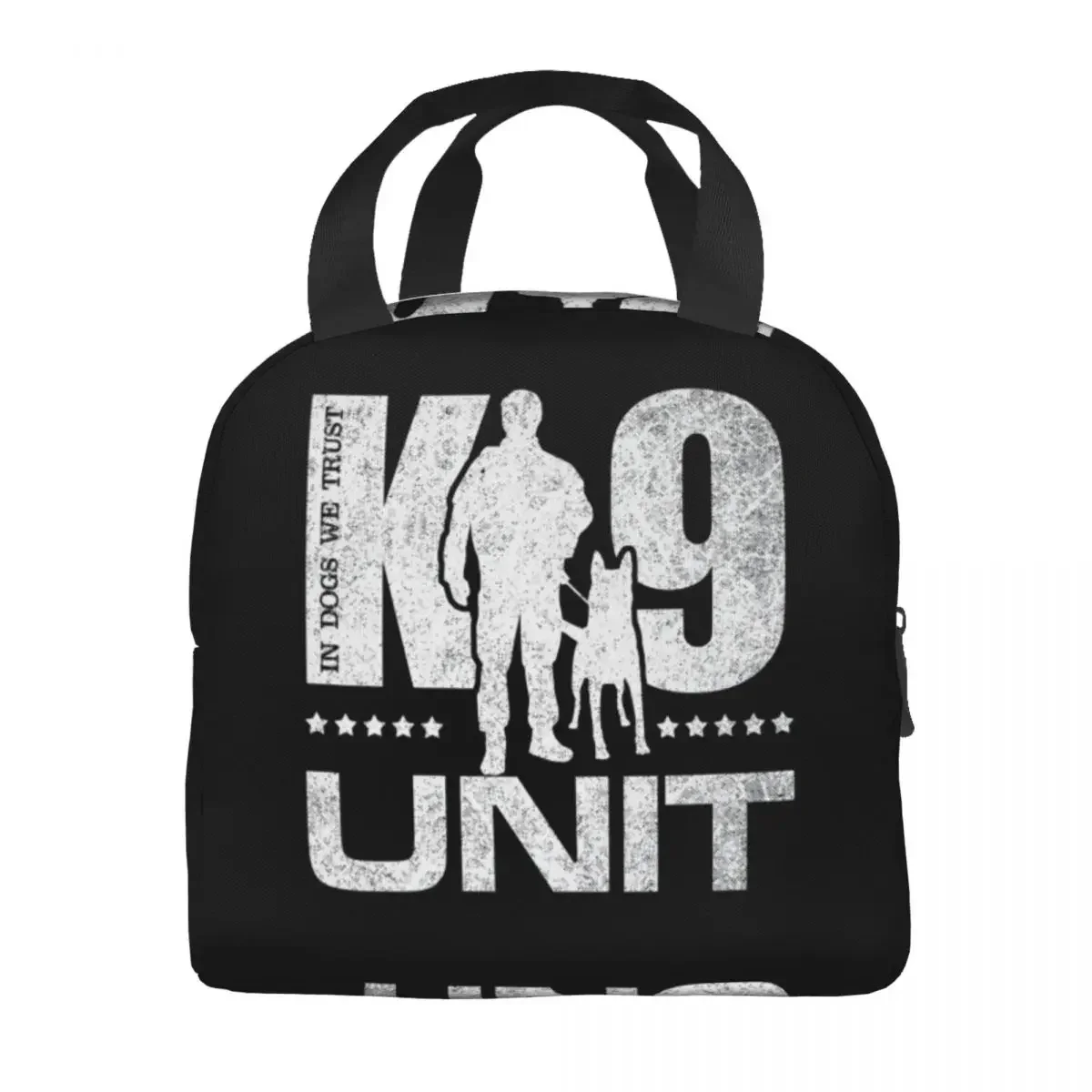 K9 Unit Malinois Lunch Box Waterproof Belgian Shepherd Dog Thermal Cooler Food Insulated Lunch Bag for Women Kids School Work