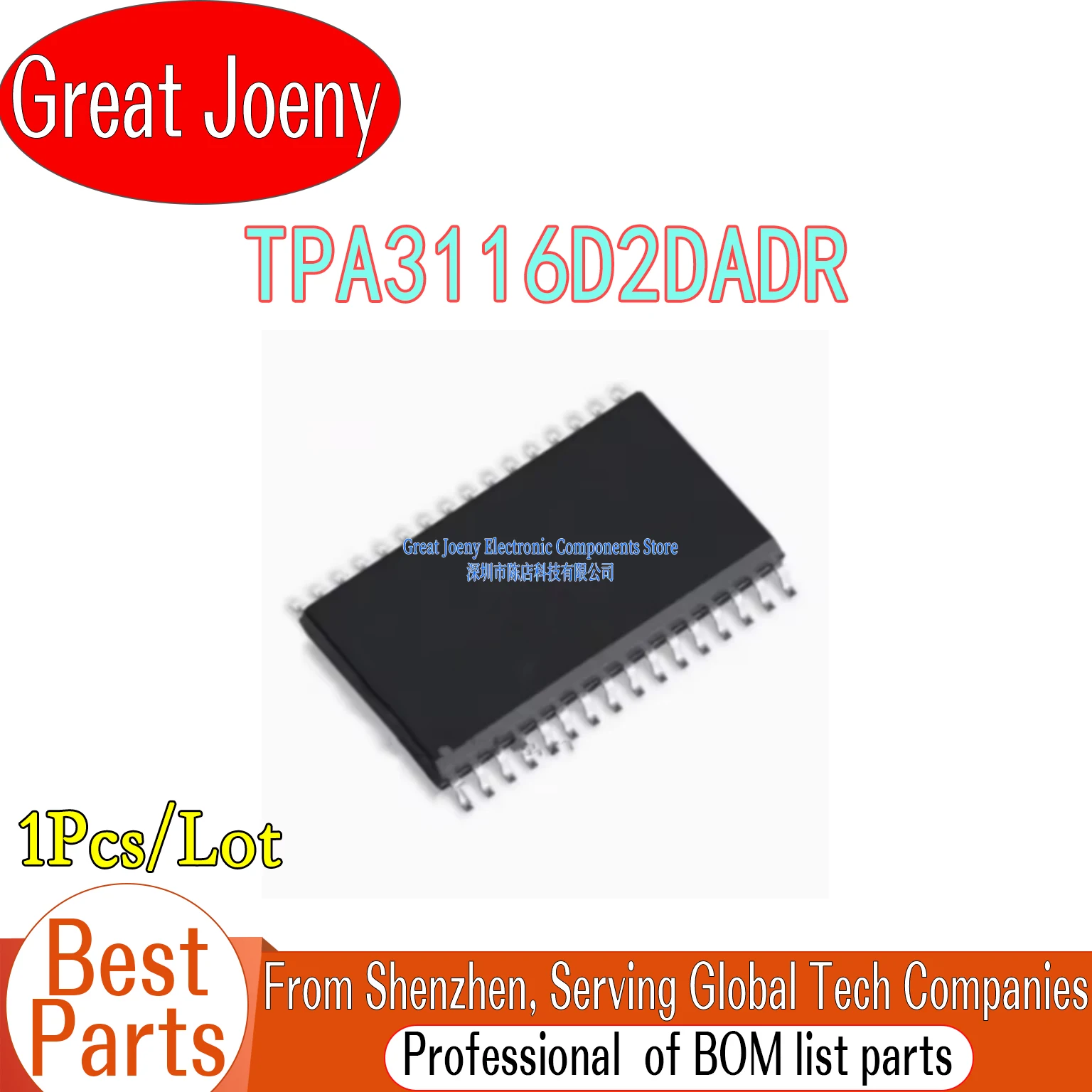 (1piece)100% New TPA3116D2DADR TPA3116D2 TPA3116 sop-32 Chipset