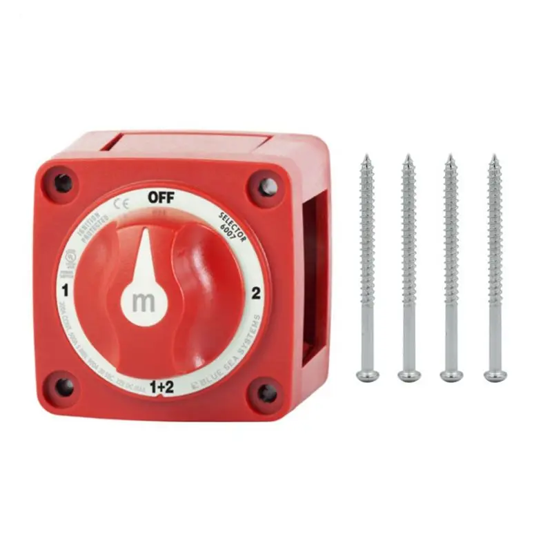 

Мини-переключатель A84E для морских судов, 12-48В, 100-300А, выключатель-изолятор аккумулятора, поворотный, простая установка, 4 положения