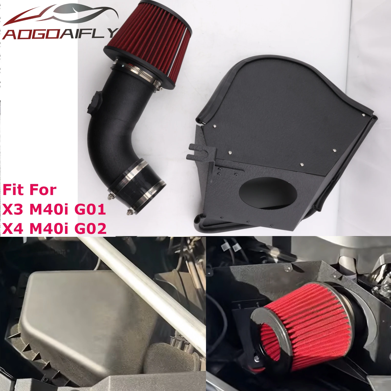 B58 Air Intakes Cold Intake System Kit For BMW X3(G01) / X4(G02) M40i 3.0T Engine 2019-2021