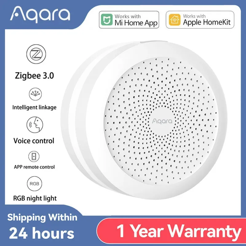 Aqara M1S Gateway E1 Hub con RGB LED Night Light Zigbee 3.0 WiFi 2.4G Siri Voice APP telecomando Home Work Mijia APP HomeKit