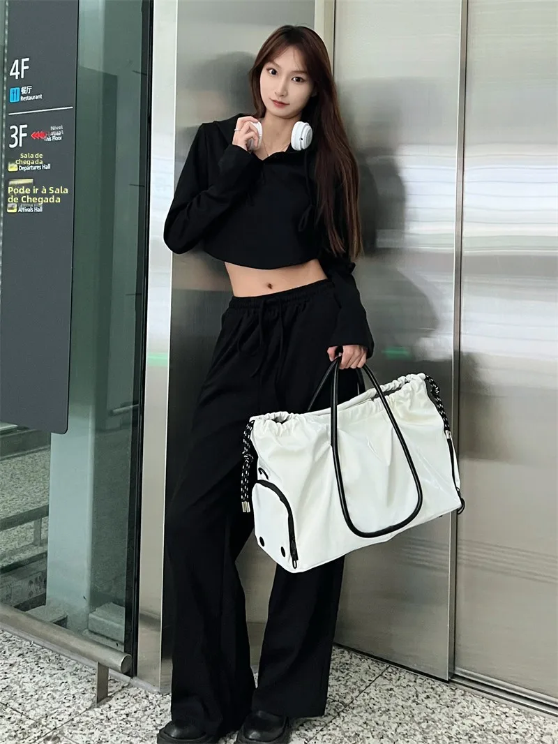 white-drawstring-travel-bag-women's-2025-new-airline-luggage-bag-wet-and-dry-separation-waterproof-swimming-sports-fitness-bag