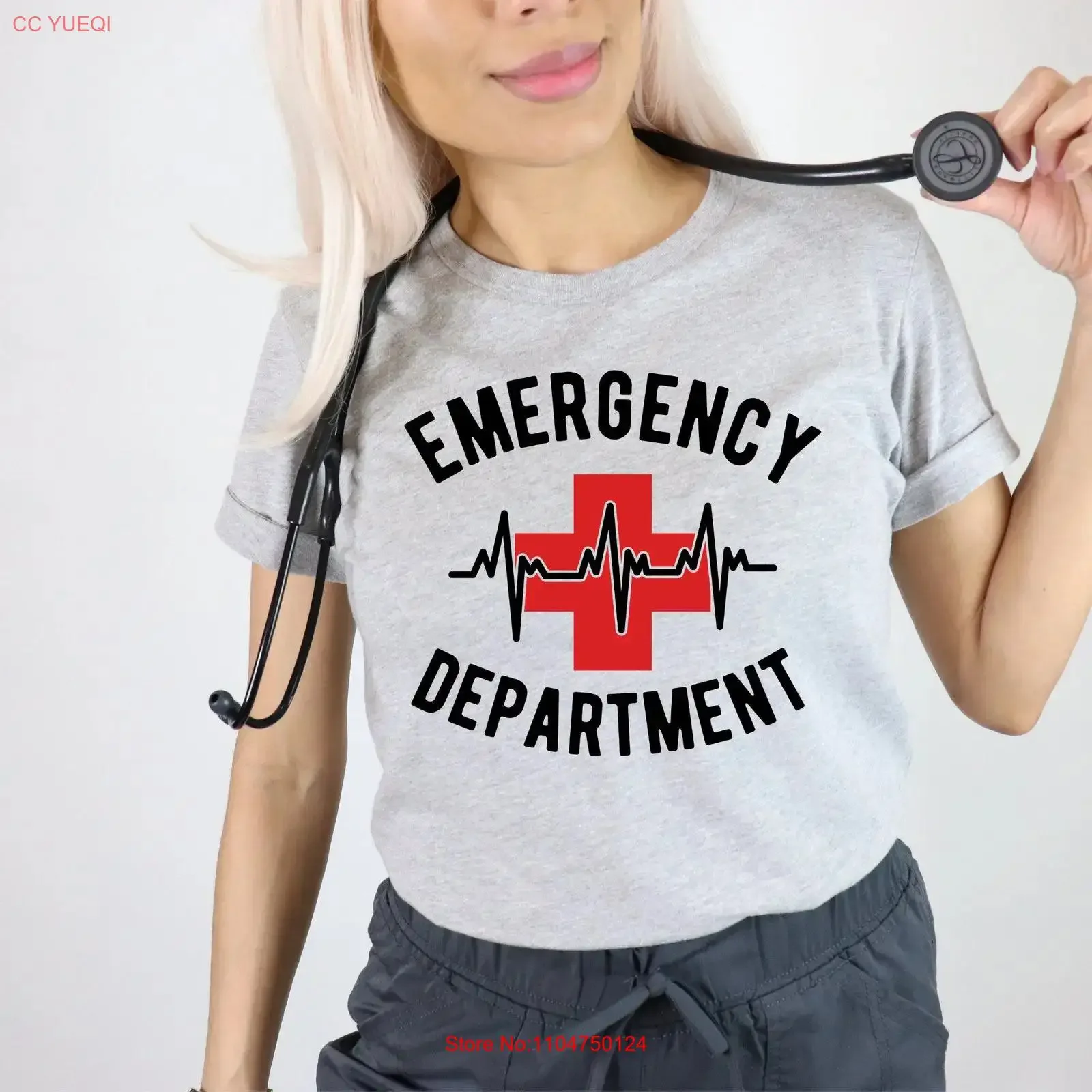 Emergency DepartmenT T Shirt ER Crew Nurse Techs ED Staff for vintage Washed graphic Unisex Soft Versatile designer clothes