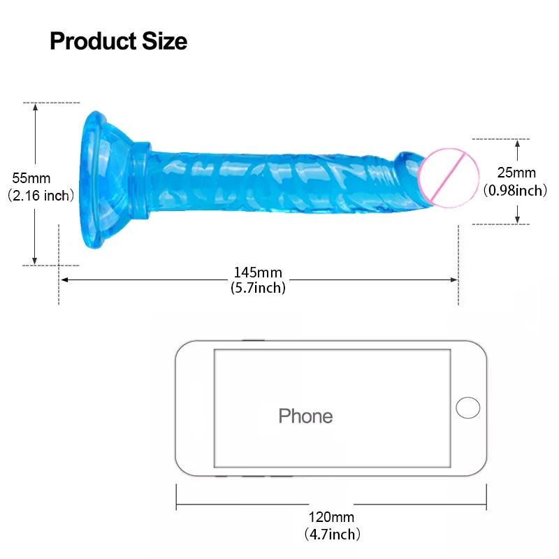 Dildo Realistic Penis Vagina Anal Masturbator Sex Toys for Women Crystal Jelly Dildo Suction Cup Penis Thrusting Intimate Goods