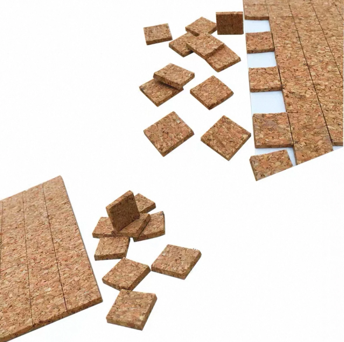 Eco-Friendly Cork Spacer Pads for Glass Separator High-Density Fireproof Cork Packaging and Shipping