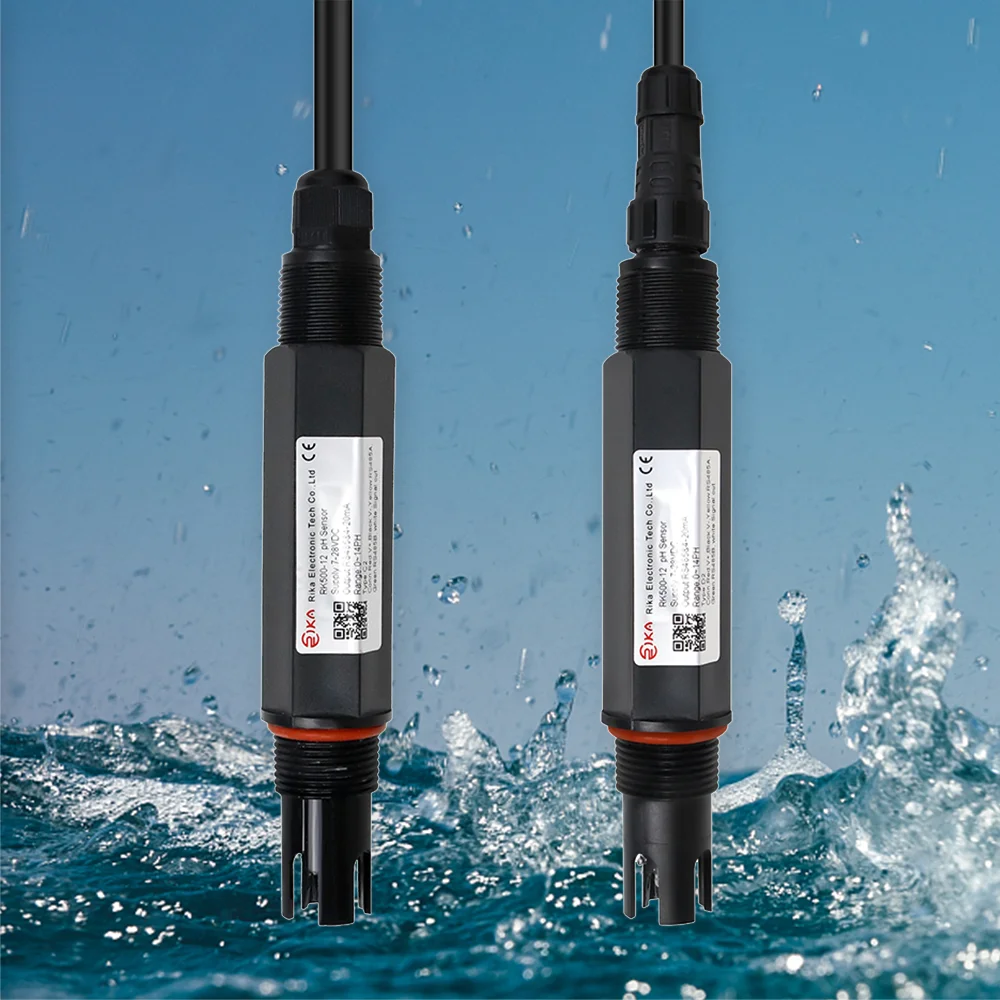 RK500-12 OEM Customized 304 Stainless RS485 Digital Liquid PH Probe Meter Sensor for Industrial  Wastewater Treatment Water