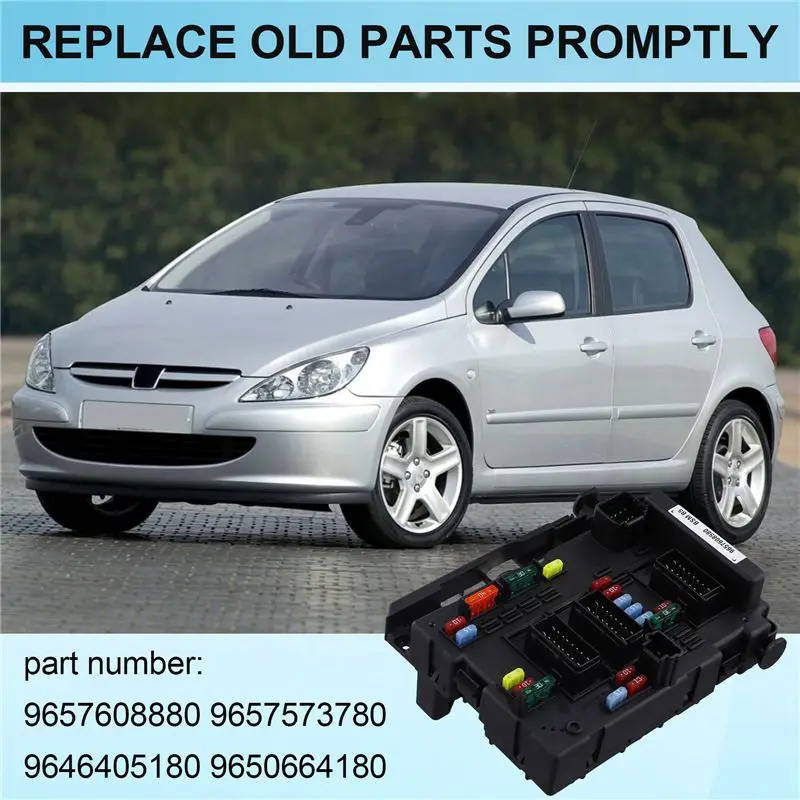 Top-Rated 6500Y1 BSM B2 Fuse Box Assembly For 307 406 807 206 Citroen C3 C5 C8 Xsara 1999-2012 9650664180 9657608880