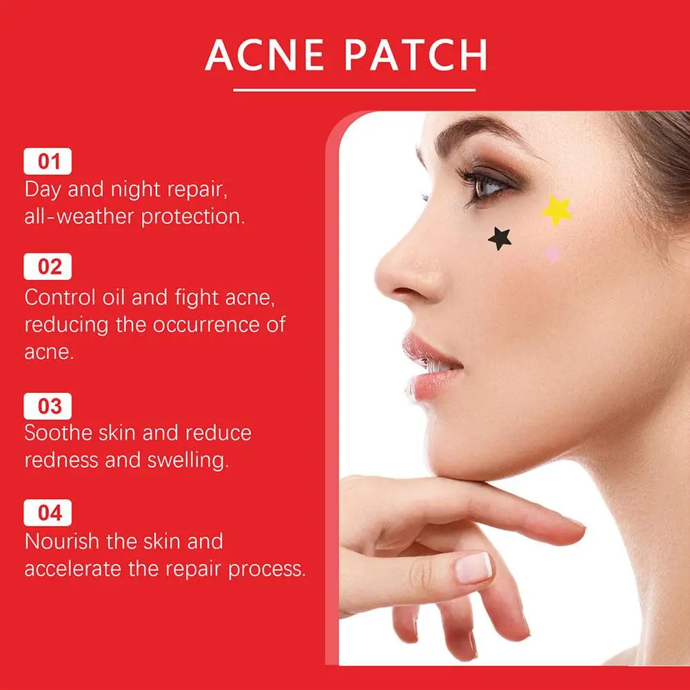 200Pcs Acne Pimple Patch Sticker Waterproof Acne Treatment Pimple Remover Tool Blemish Spot Facial Mask SkinCare Hidden Pimple